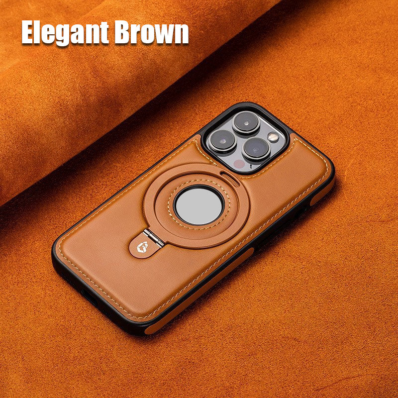 Magnetic Leather Holder Mobile Phone Case