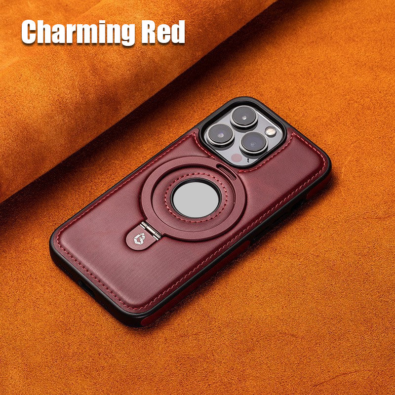 Magnetic Leather Holder Mobile Phone Case