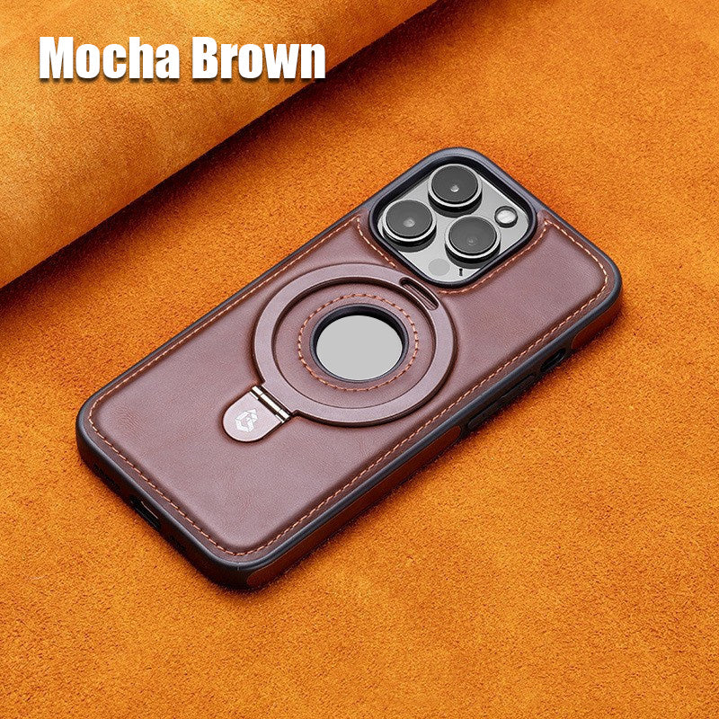 Magnetic Leather Holder Mobile Phone Case