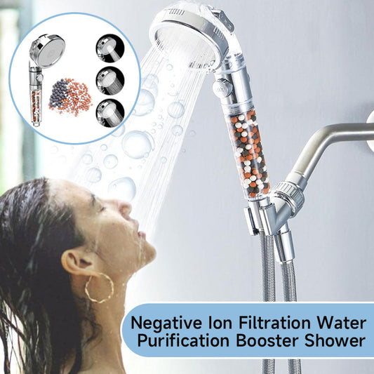 Negative Ion Filtration Water Purification Booster Shower