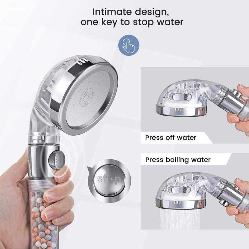 Negative Ion Filtration Water Purification Booster Shower