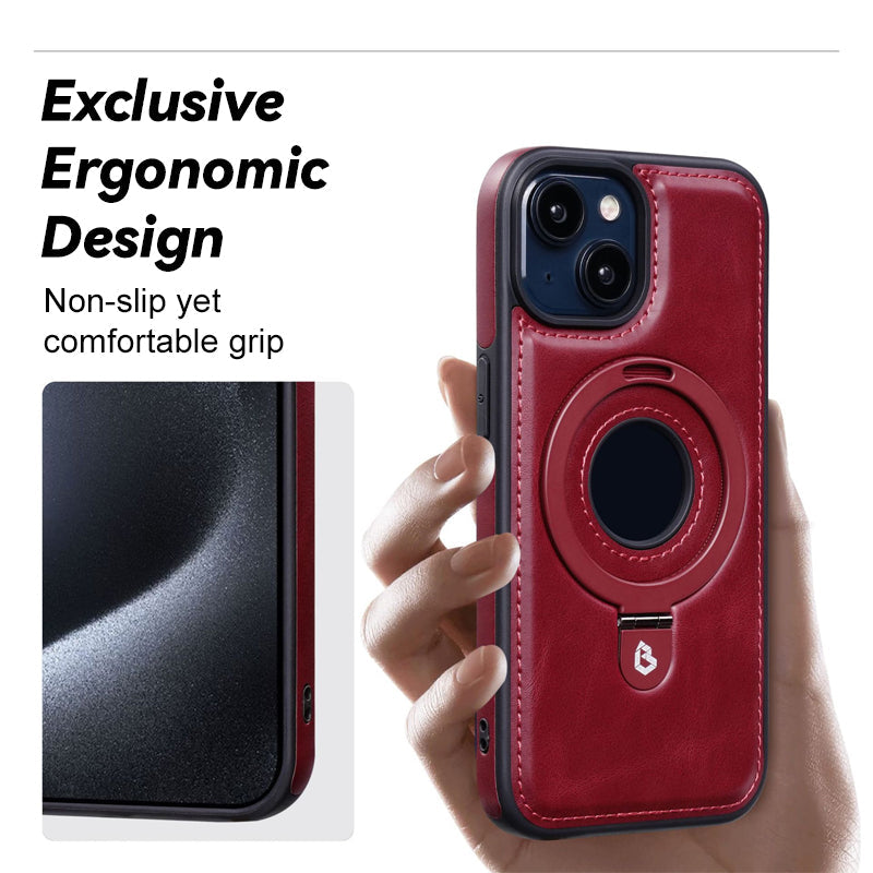 Magnetic Leather Holder Mobile Phone Case