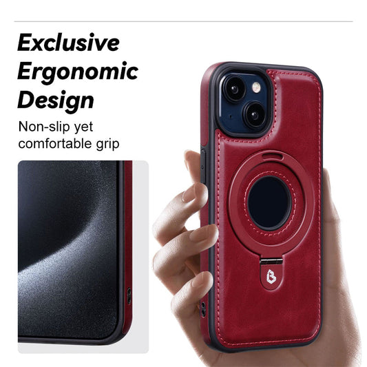 Magnetic Leather Holder Mobile Phone Case